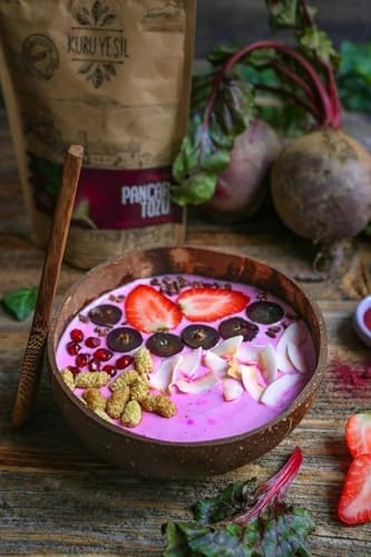 Kuru Yeşil Jumbo Hindistan Cevizi Kasesi - El Yapımı Coconut Bowl - Atıştırmalık, Sos ve Çerez Kasesi - Görsel 3
