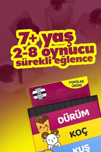 Çabuk Reflex Kutu Oyunu Dürüm Koç Kuş Peynir Pide Kart Oyunu Oyun Parti Eğlence Aile Arkadaş Oyunu - Görsel 3