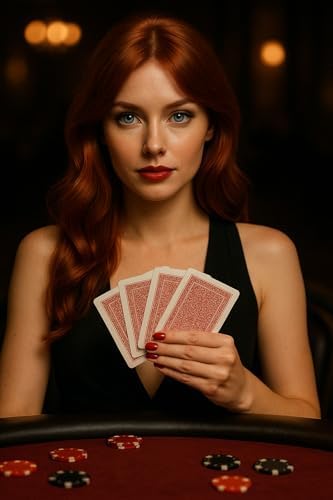 Artex Jumbo Boy Plastik Poker Oyun Kağıdı (Casino Playing Cards) (Kırmızı)