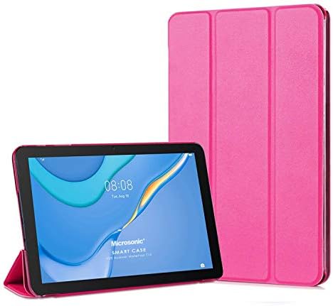 MatePad SE için Kılıf Slim Translucent Back Smart Cover Pembe [MatePad SE ile Uyumlu Kılıf - Pembe]
