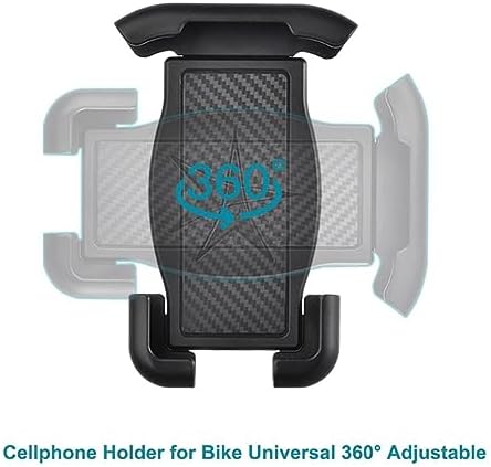 Alternative view of Ht-T45 Motosiklet ve Bisiklet Gidonu Için 360 Dönebilen Telefon Tutucu 4.5" - 6.5"