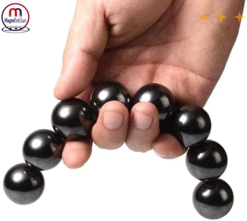 Bilye Şeklinde Manyetik Stres Topu Ø20 mm – 10 Adet Küre Mıknatıs, Stres Giderici ve Hobi Mıknatısı – Ofis, Ev ve Eğitim Kullanımı İçin Eğlenceli Manyetik Oyuncak