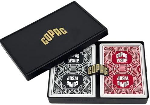 Alternative view of Copag WSOP 2024 World Series of Poker Edition, Premium PVC Poker Kartları, İki Deste (Kırmızı, Siyah)