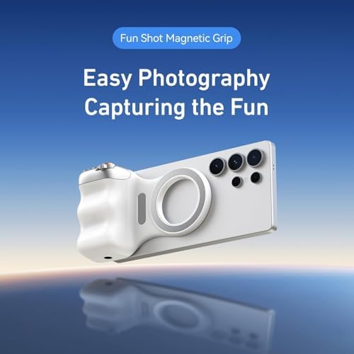 Alternative view of Manyetik Kamera Tutucu Grip Bluetooth 5.3 Uzaktan Kumandalı 10m Çekim Mesafesi Zoom Kontrollü 2 Kademeli Deklanşörlü Ergonomik Telefon Çekim Aparatı Tripod Uyumlu | ZP37