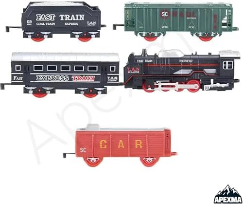 Oyuncak Klasik Yolcu Treni Seti 19 Parça - 91 cm Ray Uzunluğunda Classic Kara Tren - Görsel 3