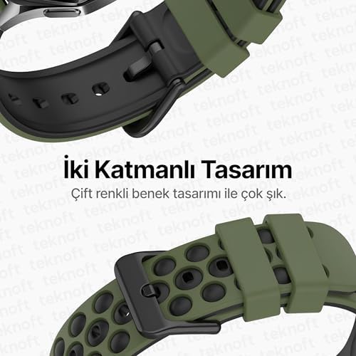 Alternative view of 22mm ile Uyumlu Saatler için Çift Renkli Benekli Model 46mm Silikon Kordon  Watch (GT6 Pro/GT6/GT5 Pro/GT5/GT4/Watch 4 Pro/GT3/GT3 Pro/GT2/GT2 Pro)
