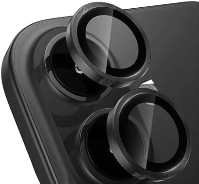 Safir lens Safir mercek koruması iphone 11 ile Uyumlu Gerçek Safir cam Kamera Lens Koruyucu Çelik Halka Hd 9d Kırılmaz Cam Renk : siyah Çerçeveli - Görsel 3