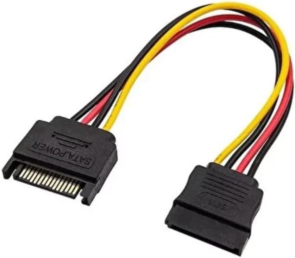Alternative view of Sata power uzatma kablosu 15 pin dişi erkek sata power uzatma kablosu 30 cm