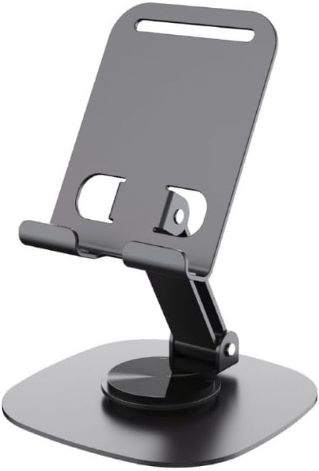 Alternative view of Masaüstü Alüminyum Telefon Tutucu, Katlanabilir Telefon Standı, Ergonomik Tasarım, Dayanıklı Sağlam Yapı, Evrensel Uyum (Gri Renk)