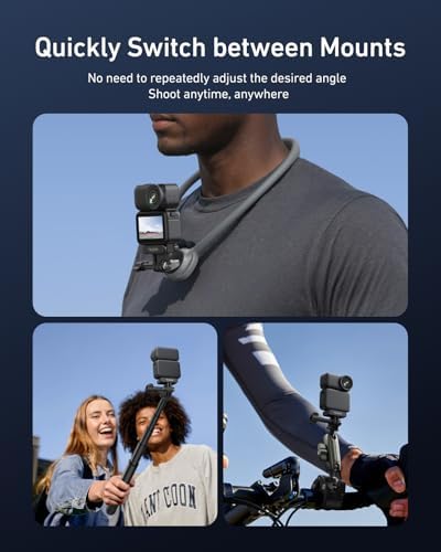 TELESIN DJI Osmo Nano/Action 6 için manyetik hızlı serbest bırakma adaptörü montajı, çift yönlü mıknatıs, metal mandallar, şok emici silikon ped, DJI Osmo Nano için adaptör tabanı/Action 6 - Görsel 3
