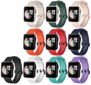 - Akıllı Saat Kordonu – Xiaomi Redmi Watch (Mi Watch Lite) Uyumlu, 44mm Silikon Spor Kayış - Siyah - Görsel 3
