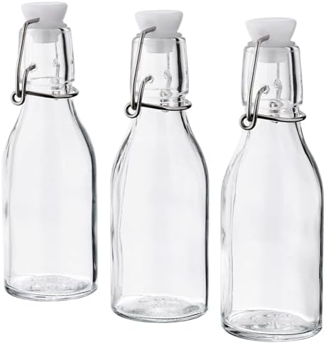 3 Adet Cam-Vakumlu Su Şişesi 15 cl Sos-Yağ Şişesi