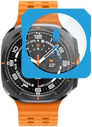 Galaxy Watch Ultra 47mm 2024/2025 için 2'li Paket (2 Adet) Kolay Kurulum Otomatik Hizalama Aparatlı Şeffaf 9H Sertliğinde Gerçek Temperli Cam Ekran Koruyucu (Galaxy Watch Ultra 47mm) - Görsel 3