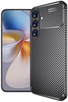 - ile uyumlu Galaxy S25 FE Kılıf Kamera Korumalı Karbon Desenli Uzun Ömürlü Renk Atmaz Koruyucu Silikon - Görsel 3
