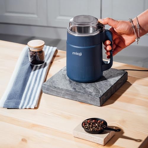 Mioji CG34 500W Paslanmaz Çelik Bıçak Kompakt Baharat ve Kahve Öğütücü Mavi - Görsel 3