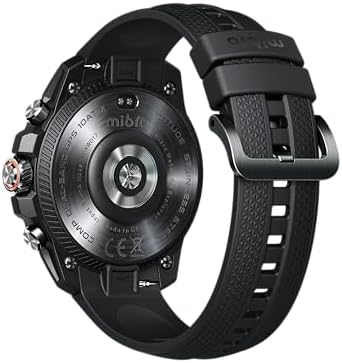 GS Explorer Akıllı İzle, 1.34 inç yuvarlak AMOLED ekran 150'den fazla spor modunu destekler, 5 Uydu ile Çift frekanslı GPS ve 100 metreye kadar su geçirmez seviye, Obsidian Siyah- 12 ay garanti - Görsel 3
