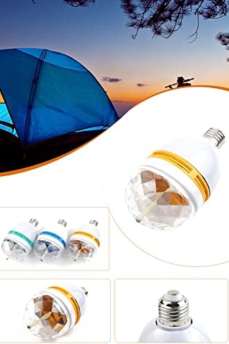 Bigem BM-553 Renkli Disko Ampulü Lambası E27 Duy Led Ampul Dönen Disco Topu 1410 - Görsel 3