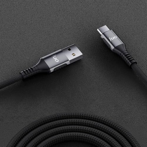 66W USB-A to Type-C Örgülü Hızlı Şarj ve Data Kablosu 2 Metre - Görsel 3