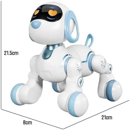 Oyuncak 30 Fonksiyonlu Uzaktan Kumandalı Şarjlı Sesli Işıklı Dokunma Algılama Programlama Robot Kedi ve Köpek (köpek)