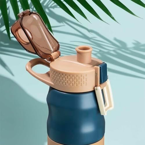 er 1393-2 Paslanmaz Çelik Sızdırmaz Çift Katmanlı Yalıtımlı Çay Kahve Termosu Lacivert 350 ml - Görsel 3