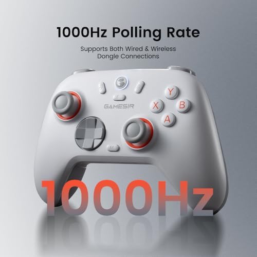 Alternative view of Nova 2 Lite kablosuz kontrol cihazı, Hall efektli Joysticks & Triggers, 2.4G & Wired 1000 Hz polling rate, makro back butonları, PC GamePad PC/Switch/Steam/iOS/Android ile uyumlu (beyaz)
