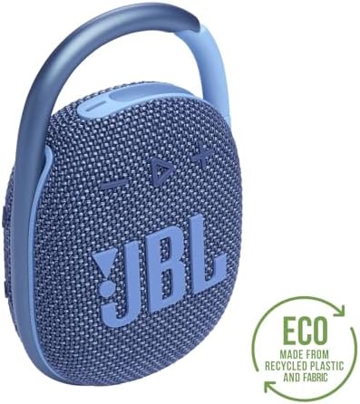 Alternative view of JBL Clip 4 Eco Bluetooth hoparlör, geri dönüştürülmüş malzemeden, mavi – su geçirmez, taşınabilir müzik kutusu, pratik karabinalı – 10 saate kadar kablosuz müzik akışı