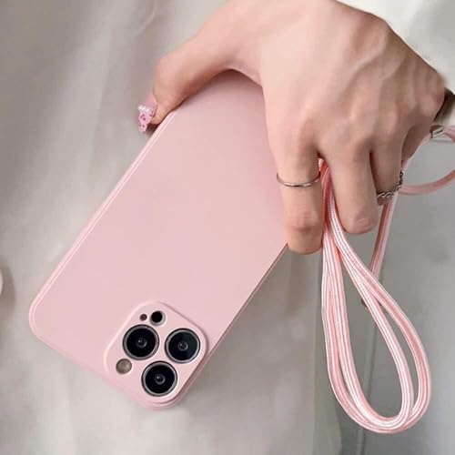 iPhone 15 ile Uyumlu Özel Üretim Ayarlanabilir İpli Boyun Askılı Silikon Kılıf Kadife İç Yapılı Viper Boyun Çapraz Taşıma Özellikli Asılabilen İpli Telefon Kılıfı Siyah - Görsel 3
