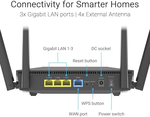 ASUS RT-AX52 Pro AX3000 WiFi6 Dual-Band Extendable Router