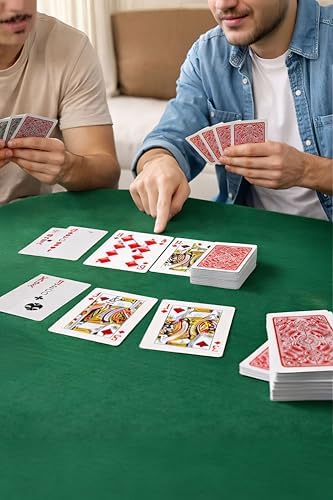 Pvc Plastik Kırmızı Su Geçirmez Poker iskambil Oyun Kağıdı rd63kr - Görsel 2