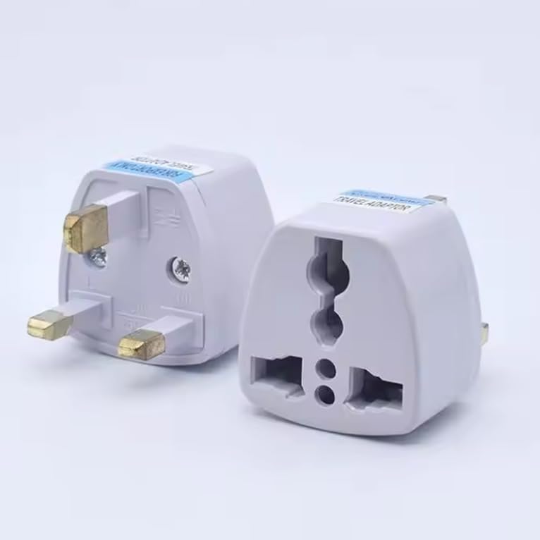 Amerikan, İngiltere, Dubai, Hong Kong, Irlanda, Kıbrıs Seyahat Fişi Adaptörü Tip G Plug Adapter Üniversal 3 Pinli İngiliz Fiş Tersi 1 Adet ES5150