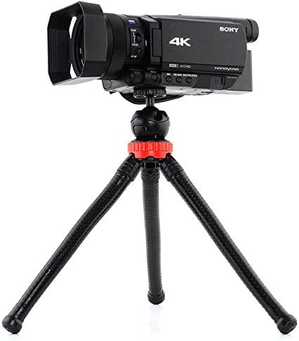 Esnek Youtuber Yayıncılar ve Sosya Medya için İdeal 30cm Ahtapot 360 Derece Taşınabilir Ayakları Bükülebilir Selfie Telefon Tutuculu 3 Ayaklı Kampda Tatilde Gezilerde Tripod Çok Hafif 320gr