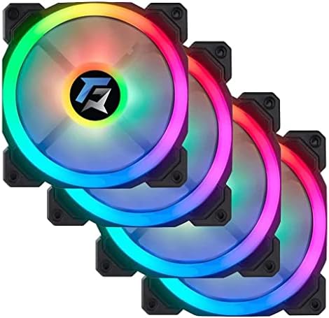 Alternative view of 7R Pro Seri (4'lü Set) Rainbow Ledli Sessiz 120mm 12cm Kasa Fanı