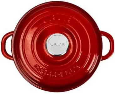 Alternative view of Döküm Yuvarlak Tencere Döküm Demir Kapak New Heritage Serisi Çap 26cm. Kırmızı