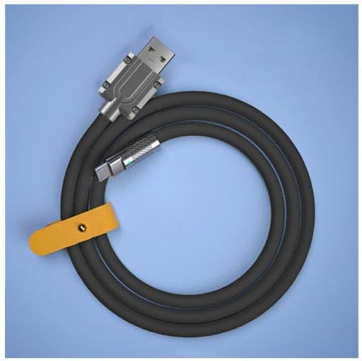 Apera BN58-1 iPhone Uyumlu 120W Watt 6A Süper Hızlı Şarj Data Kablosu 1 Metre IOS Kablo (Siyah) - Görsel 2