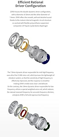  Zero Mavi Dual Dynamic Drivers In-Ear Headphone | Sahne, Stüdyo veya Odyofil için Çift Sürücülü Kulak içi/In-Ear Kablolu Monitör Kulaklık - Görsel 3