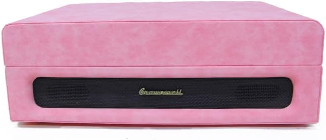 Casablanca Serisi Retro Çanta Pikap – Pembe Süet Kaplama, Dahili Hoparlörlü, 3 Hızlı (33/45/78 RPM), Bluetooth Bağlantılı, Taşınabilir Vintage Plak Çalar - Görsel 2