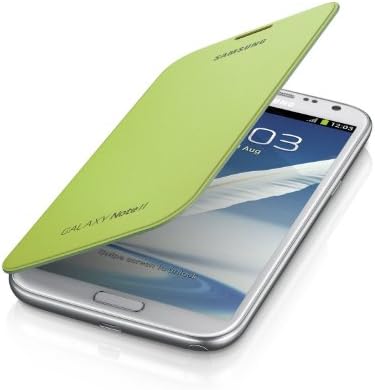 Alternative view of Orijinal koruyucu ekran kapağı/Flip-Cover EFC-1J9FLEGSTD (Galaxy Note 2 / Note 2 LTE ile uyumlu) limon yeşili