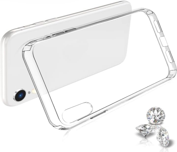 ile uyumlu Şeffaf Clear Silikon Yüksek Kalite Darbeye Dayanıklı Şık Telefon Kılıfı (iPhone XR) - Görsel 3