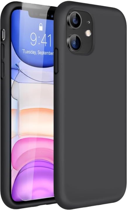 for iPhone 11 ile uyumlu darbe emici esnek silikon siyah lansman cep telefonu kılıf (iPhone 11) - Görsel 3