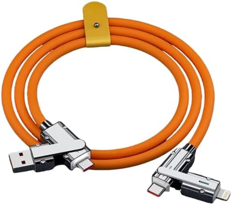 Alternative view of A6019 Usb Type C Lightning 4 in 1 Hızlı Şarj Data Kablosu Çevirici Dönüştürücü Adaptör 100-120W - 1M