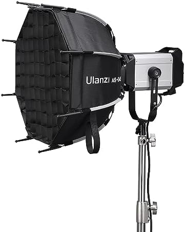 AS-045 Izgaralı ve Gridli Softbox, 45 cm Siyah