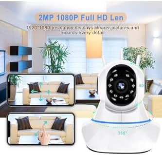 Alternative view of Wireless Ip 1080P Ev Güvenlik Kamerası Hd Gece Görüş Bebek Izleme Monitörü Blic Blm-08