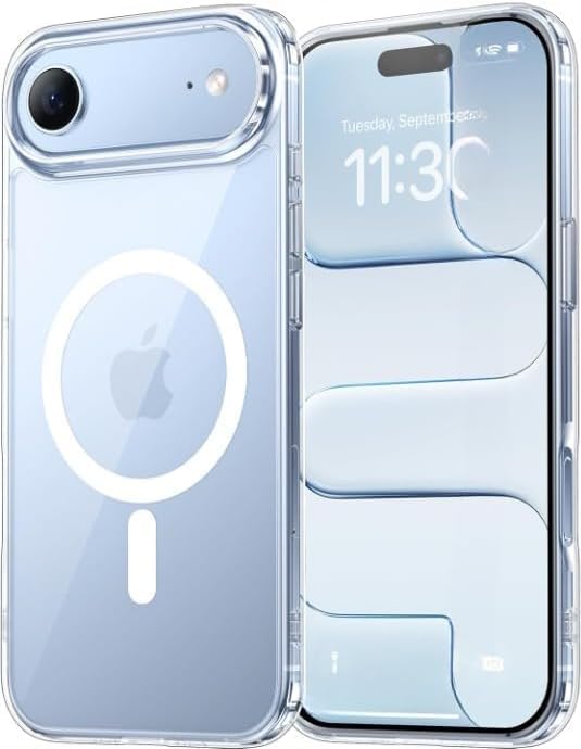 Alternative view of iPhone 17 Air Magsafe Uyumlu Kılıf, Yüksek Netlikte Şeffaf Lüks Kapak, Güçlü Mıknatıslı Darbe Emici Kamera Korumalı Telefon Kılıfı