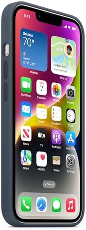 Apple iPhone 14 için MagSafe özellikli Silikon Kılıf - Fırtına Mavisi - Görsel 3