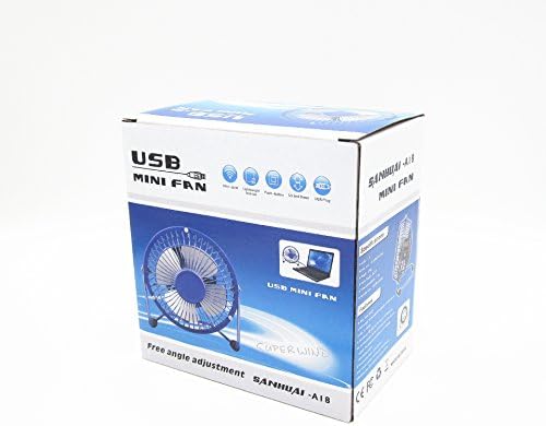 4 USB Mini Yazı Masası"Fan küçük masaüstü fan sessiz ve güçlü metal tasarım USB güç destekli (Siyah) - Görsel 3