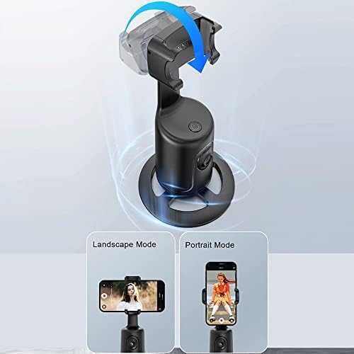 P01 360° Hareket Algılayıcı Sensörlü Akıllı Çekim Selfie Video Takip Tripodu Gimbal Telefon Tutucu Vlog Tripod - Görsel 3