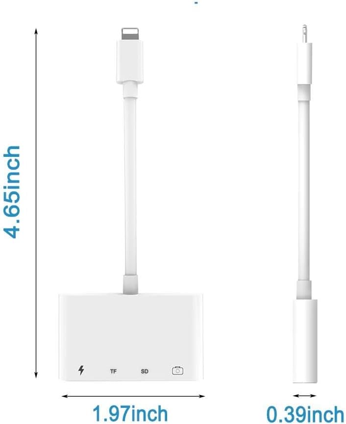 Alternative view of 3343 Apple Uyumlu Lightning To USB Lightning Micro Sd Tf Kart Okuyucu Çevirici Dönüştürücü Adaptör DİŞİ:Lightning+MicroSd+Sd+Usb girişler