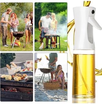 1 Adet Air Fryer Yağ Sprey Airfryer Için Yağdanlık Yağlık Sirke Zeytinyağ Püskürtücü Cam Şişe,Şeffaf - Görsel 3
