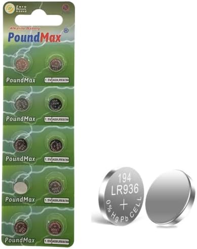 Alternative view of 10x AG9 (LR45, LR936, 394) 1.5V - Poundmax alkalin düğme piller | 1x 10'lu paket