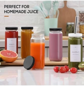Alternative view of 1 Adet 480Ml (Pipet Ve 2 Kapaklı) Cam Bardak, Hava Geçirmez Kapak, Meyve Suyu, Boba, Smoothie,Şeffaf